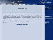 Tablet Screenshot of chat.raumfahrer.net